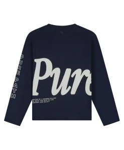 Heren longsleeve blauw