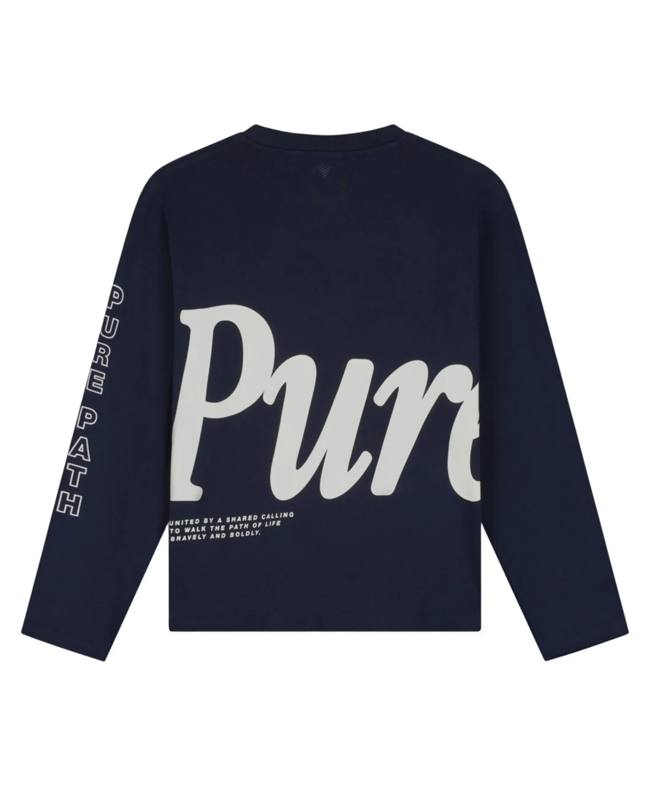 Heren longsleeve blauw
