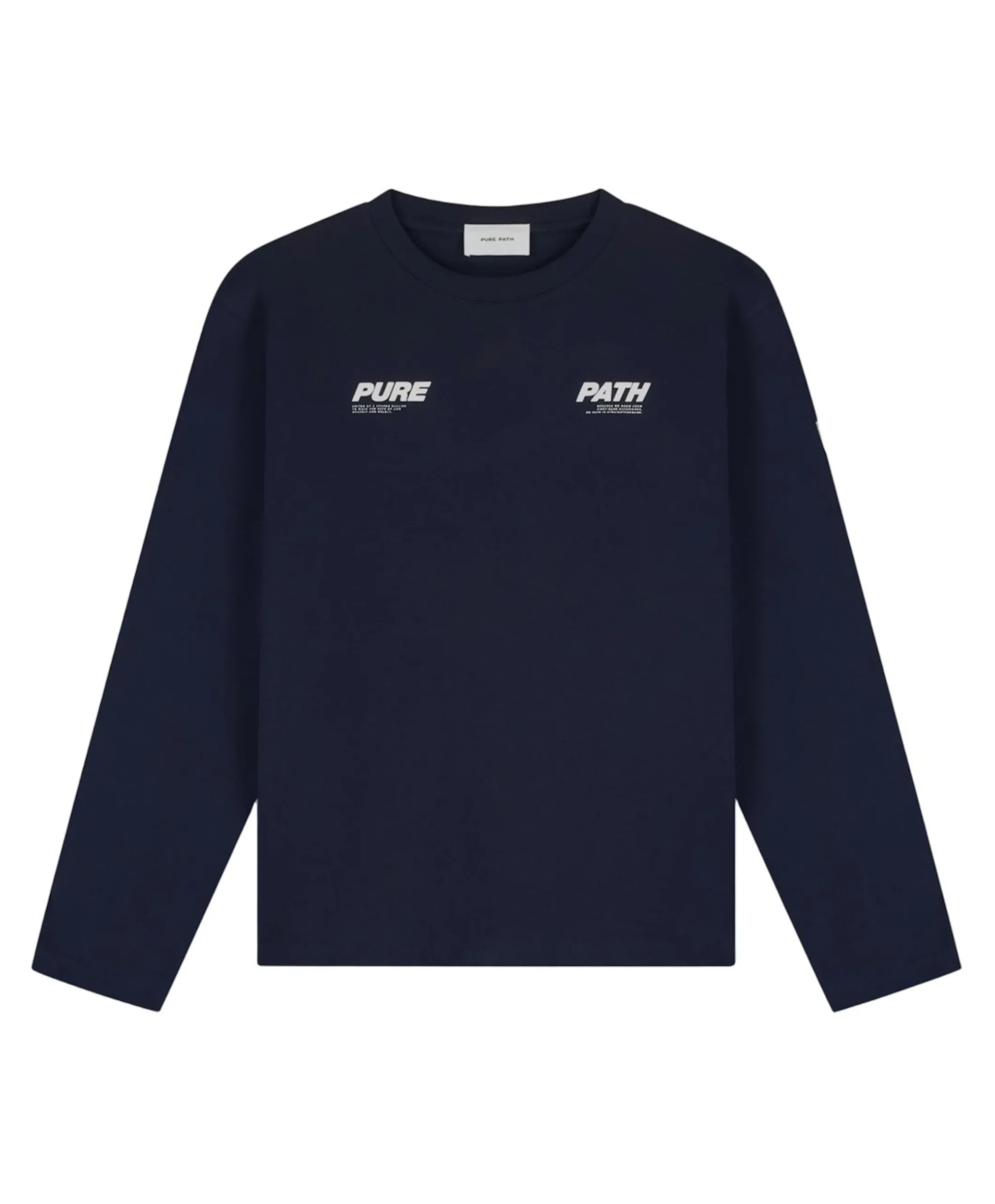 Heren longsleeve blauw