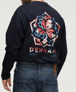 Heren longsleeve blauw