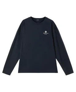 Heren longsleeve blauw