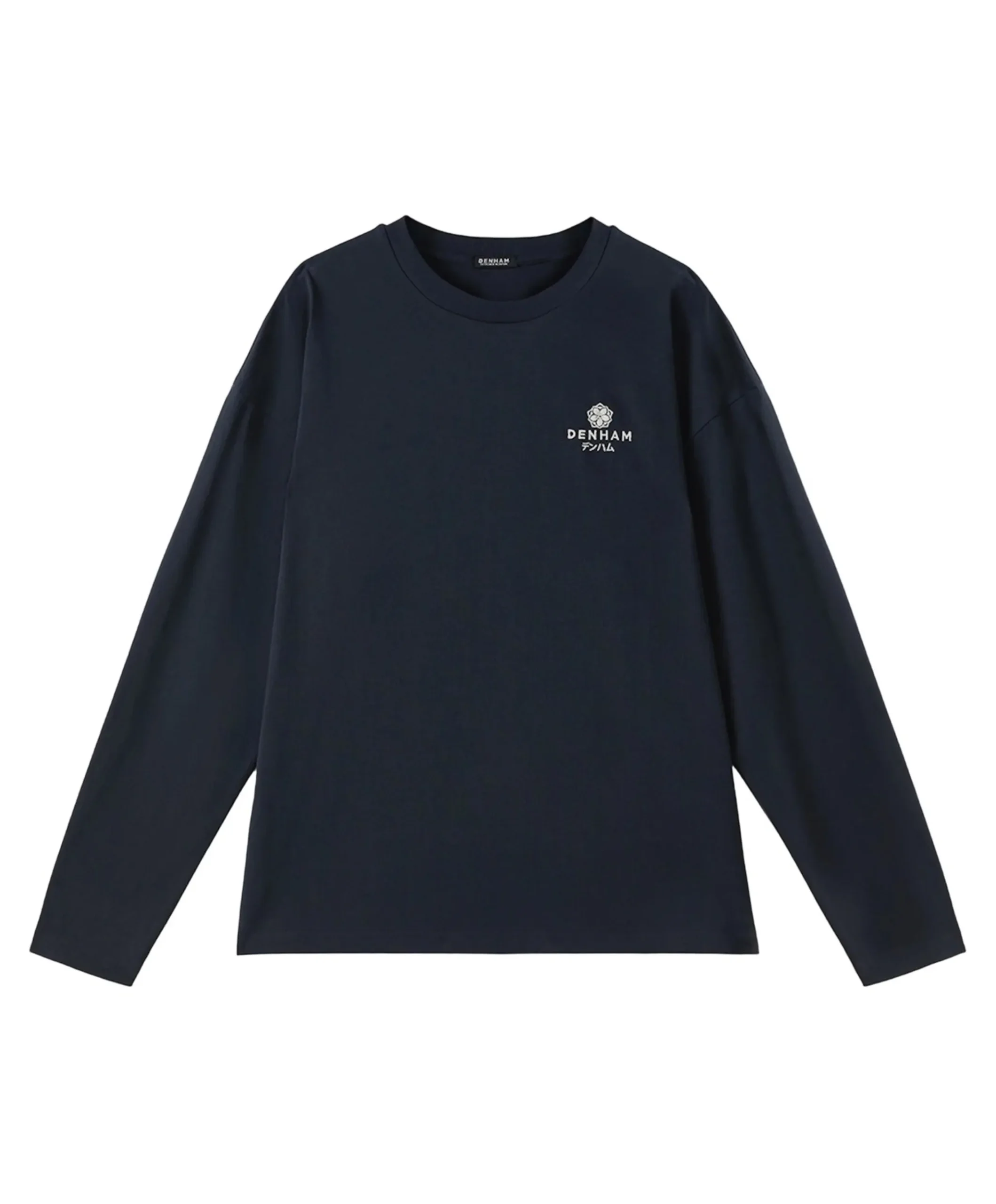 Heren longsleeve blauw
