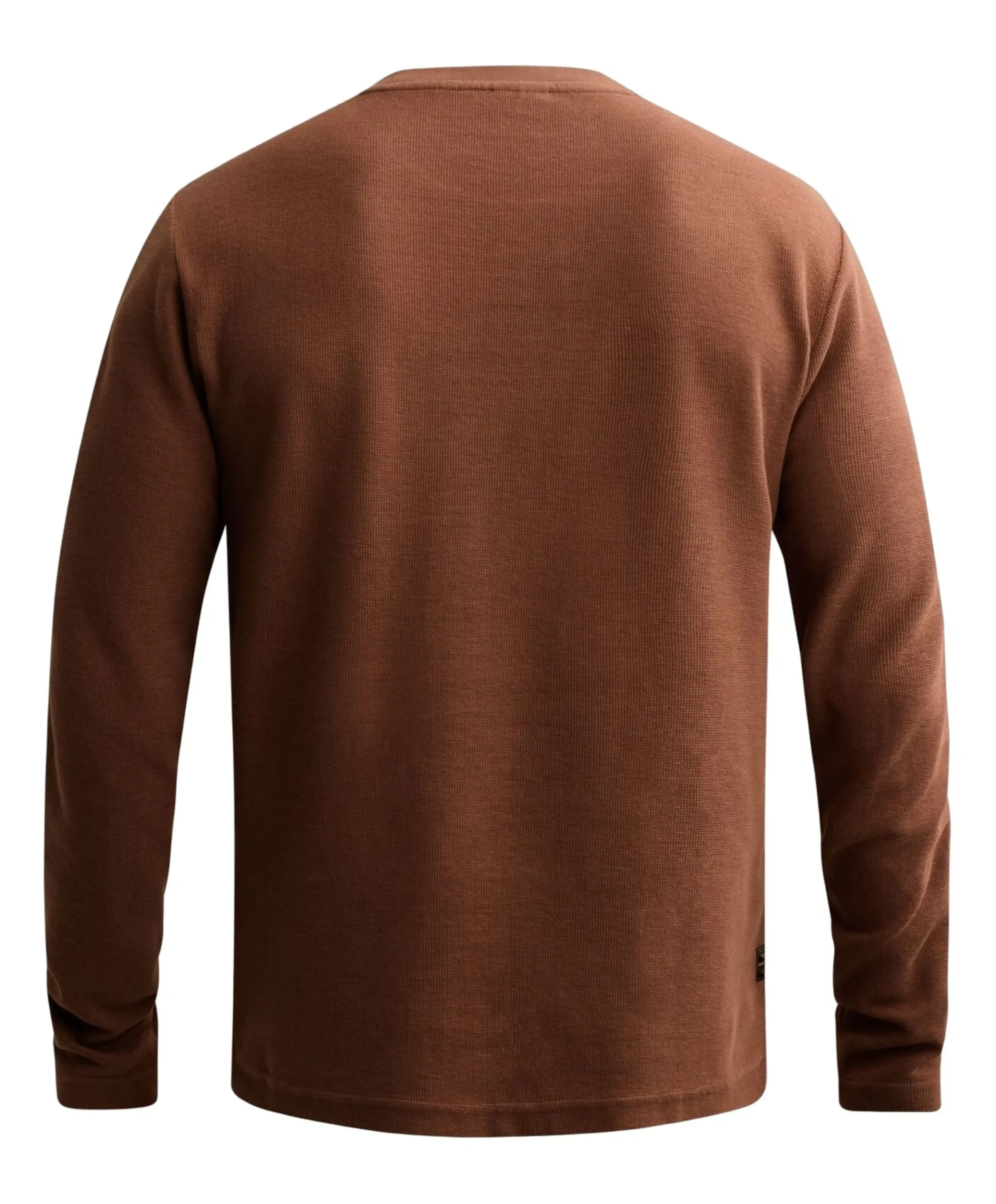 Heren longsleeve bruin