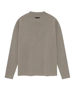 Heren longsleeve bruin