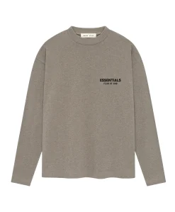 Heren longsleeve bruin