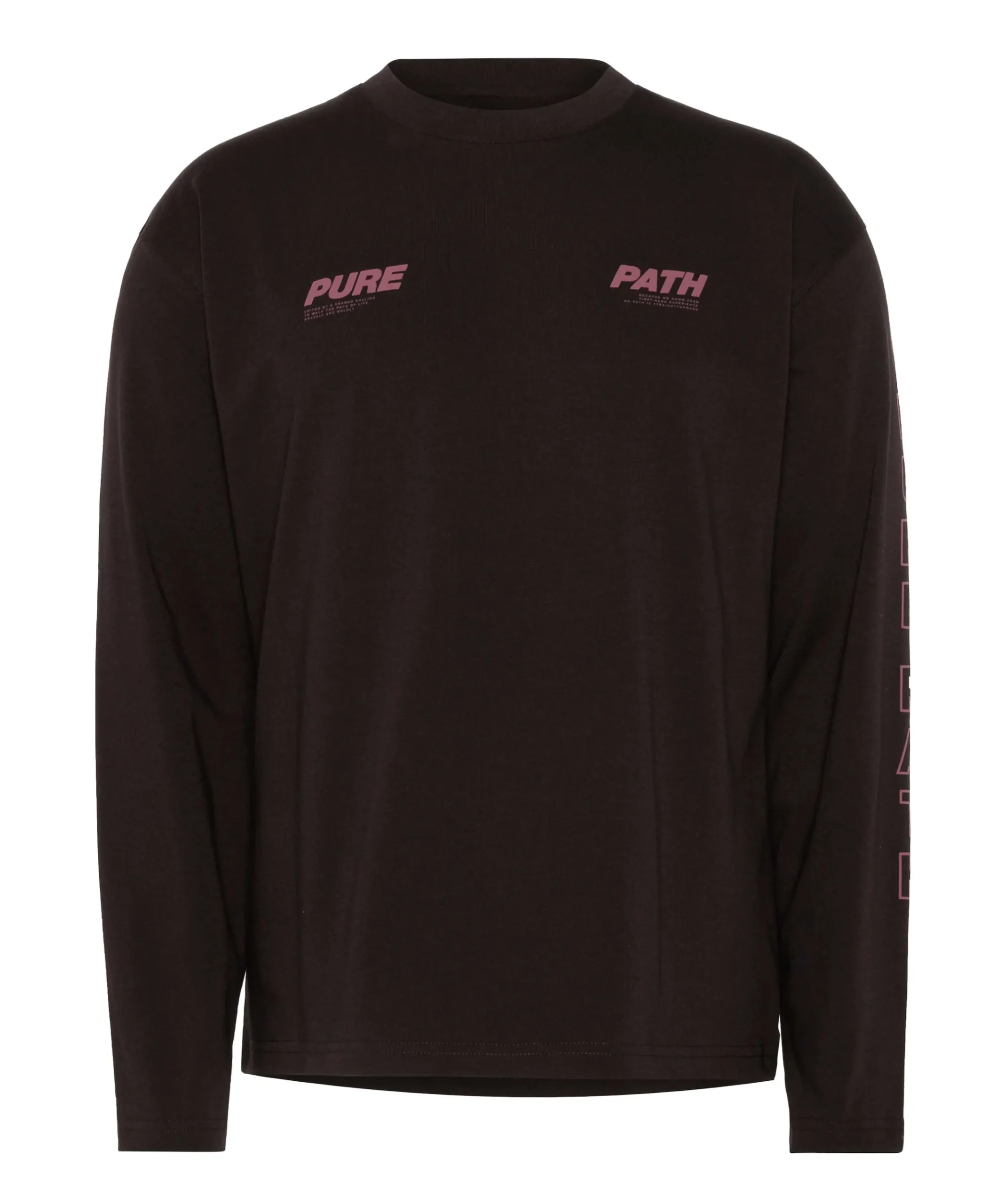 Heren longsleeve bruin