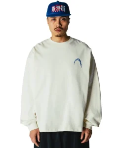 Heren longsleeve ecru