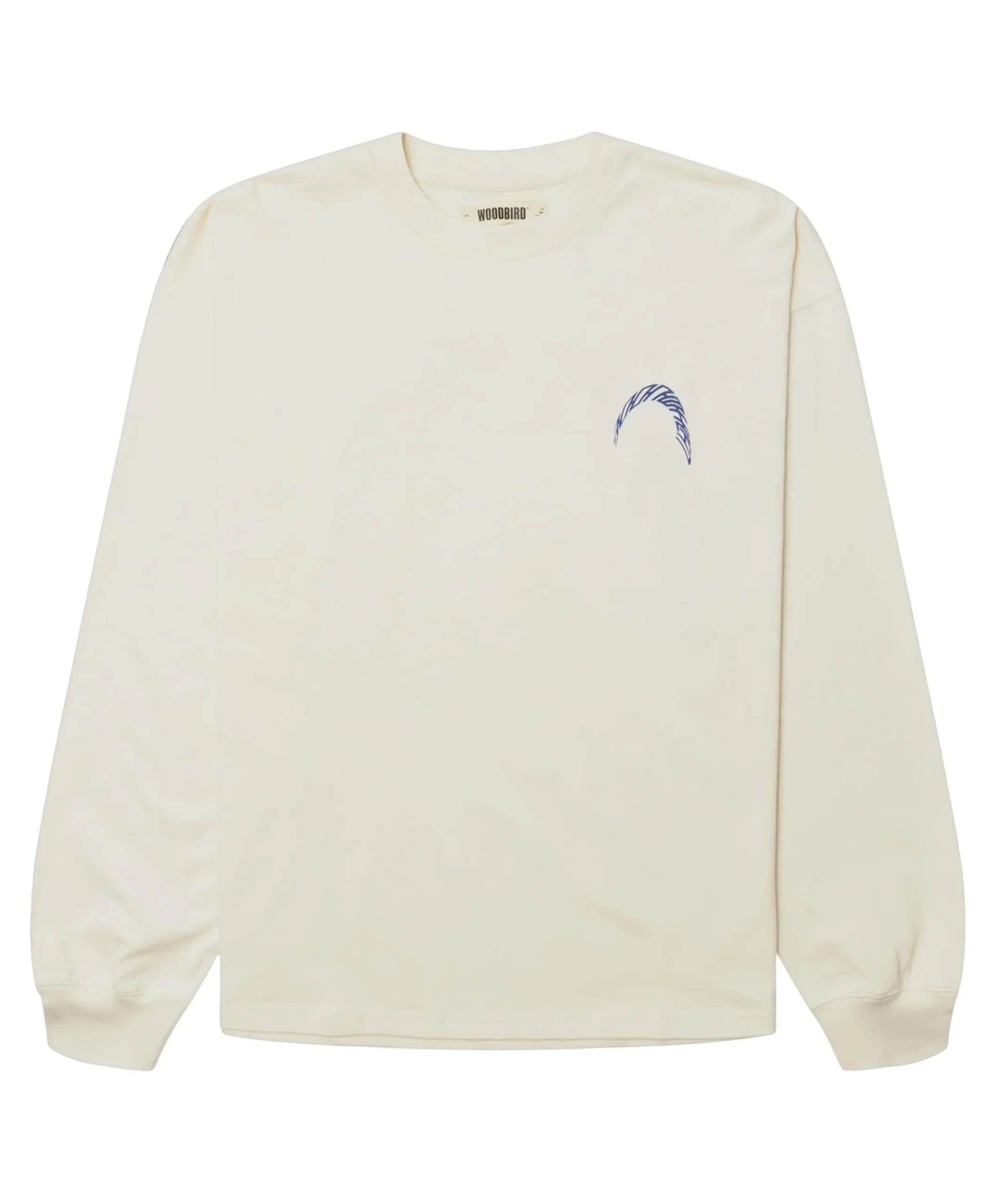 Heren longsleeve ecru