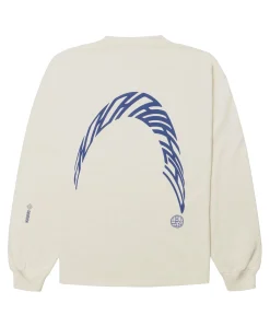 Heren longsleeve ecru