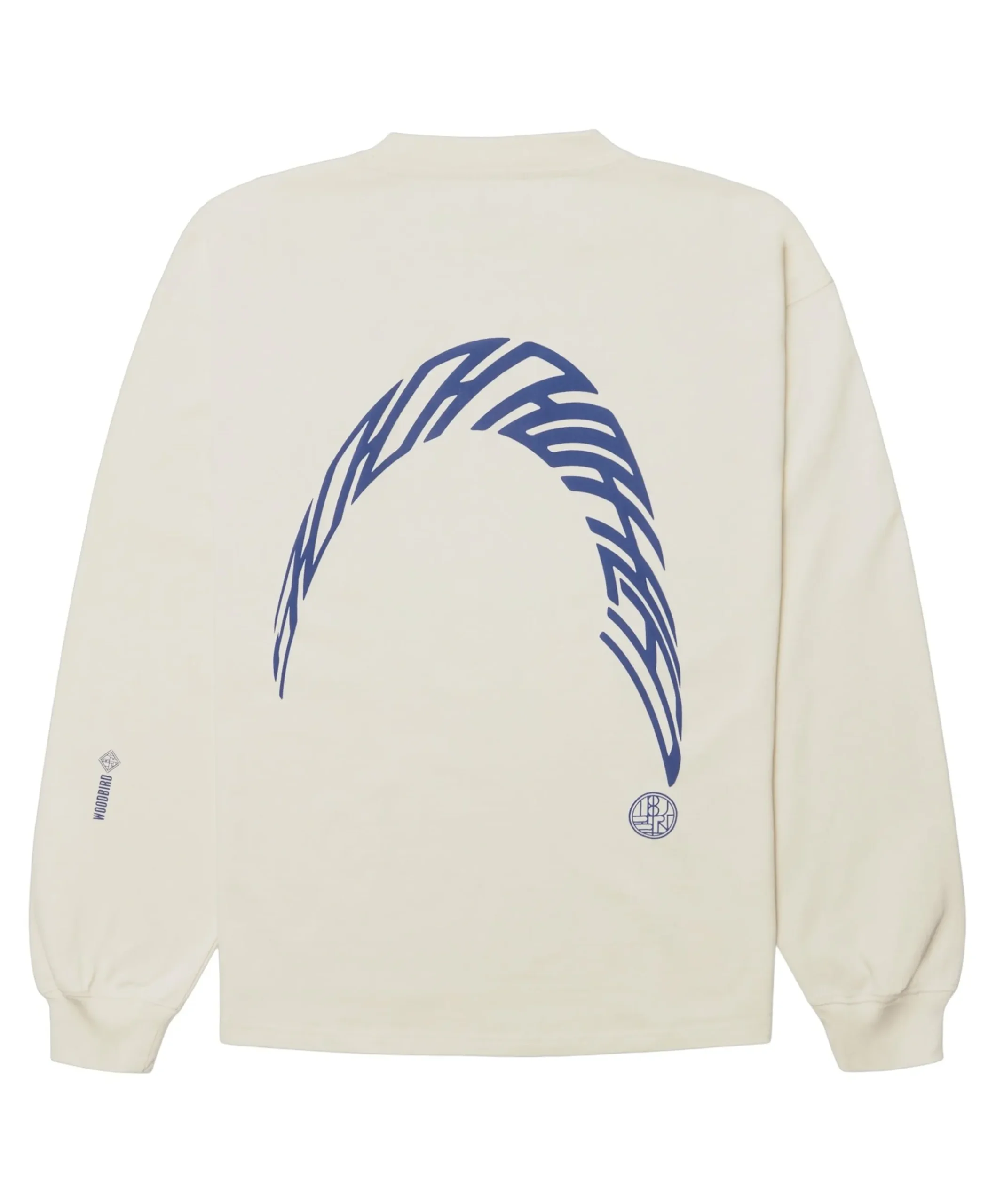 Heren longsleeve ecru