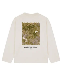 Heren longsleeve ecru