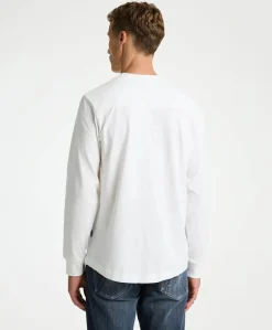 Heren longsleeve ecru