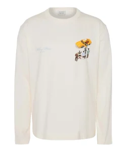 Heren longsleeve ecru