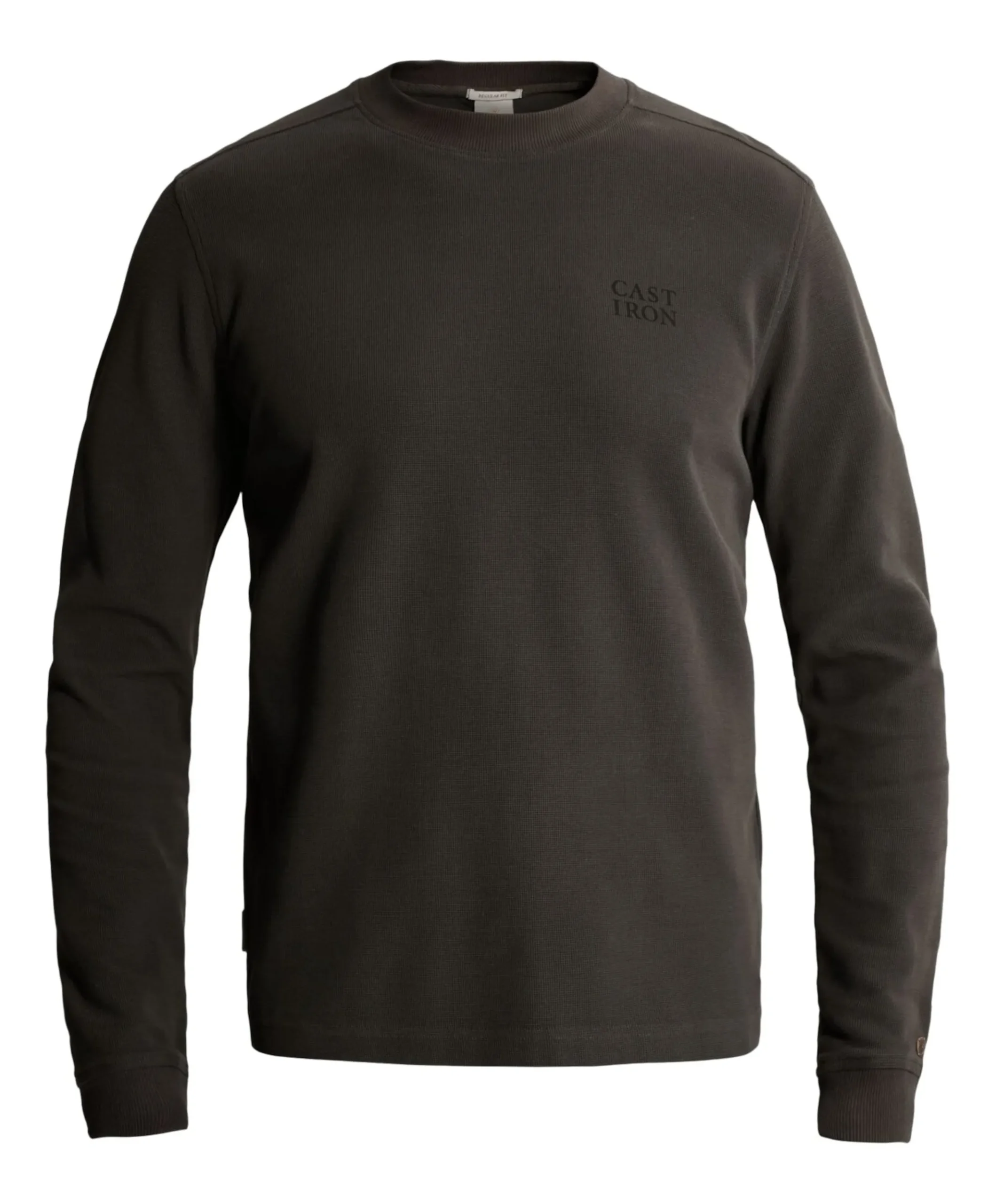 Heren longsleeve grijs