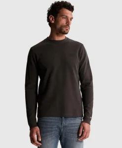 Heren longsleeve grijs