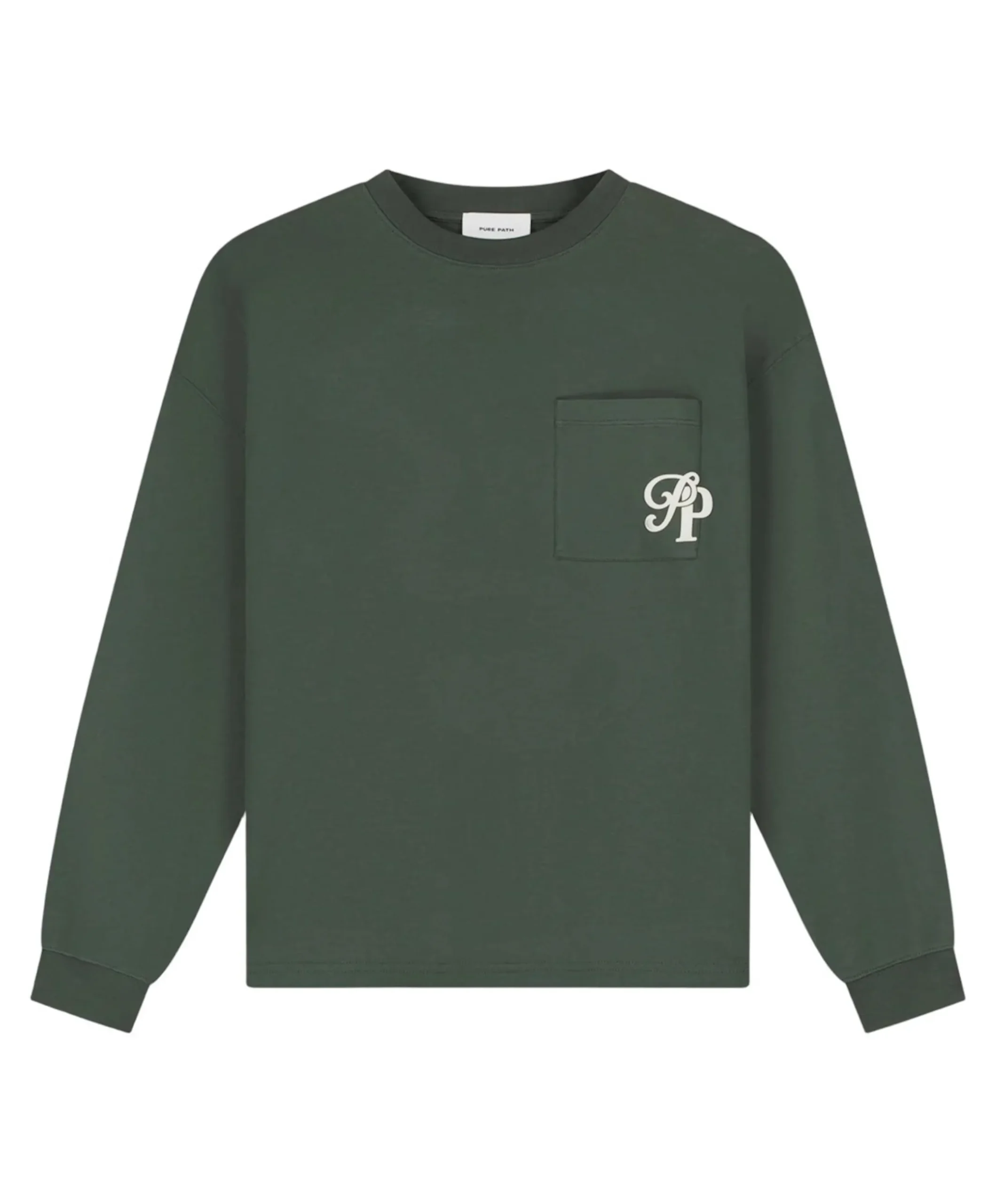 Heren longsleeve groen