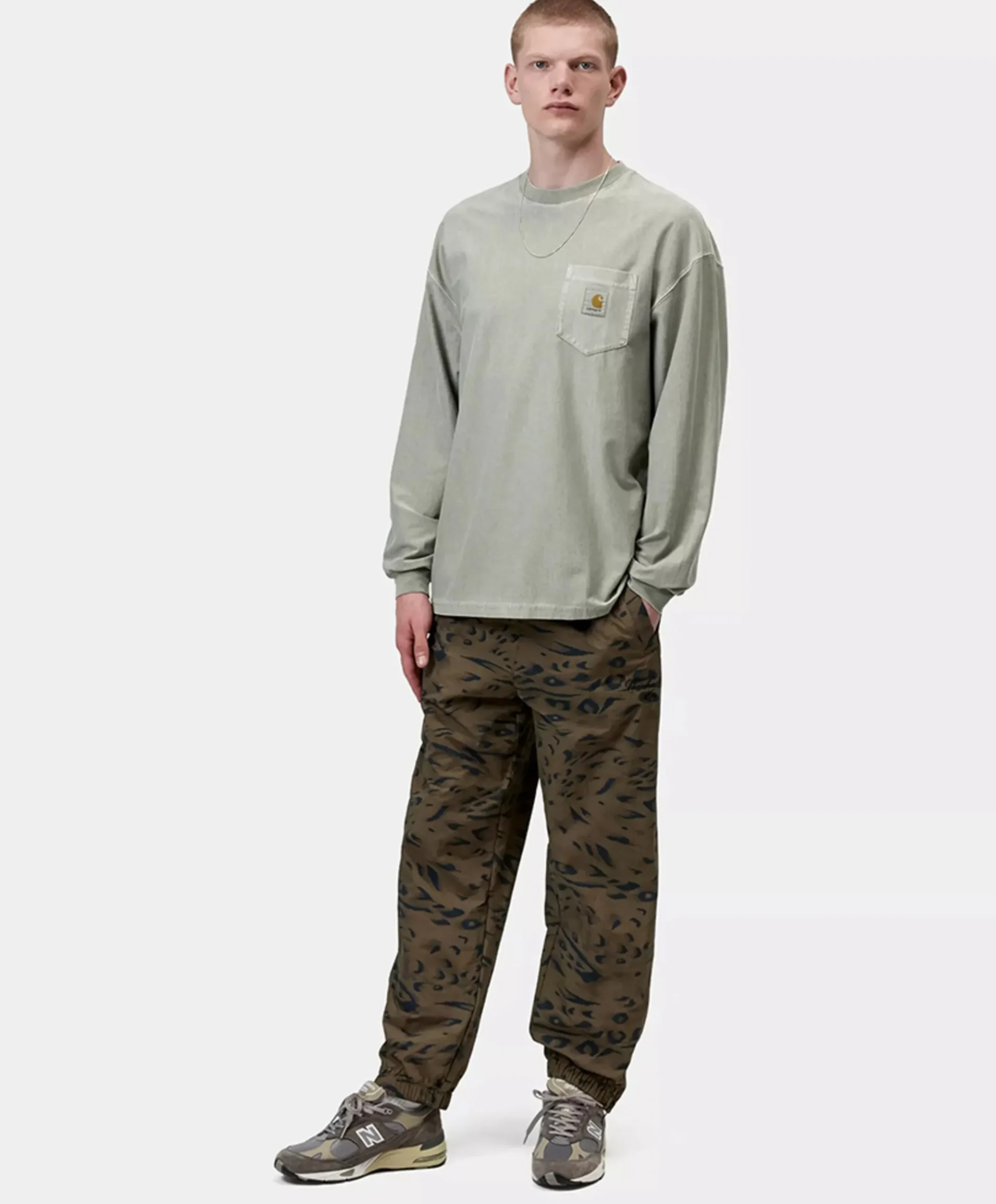 Heren longsleeve groen