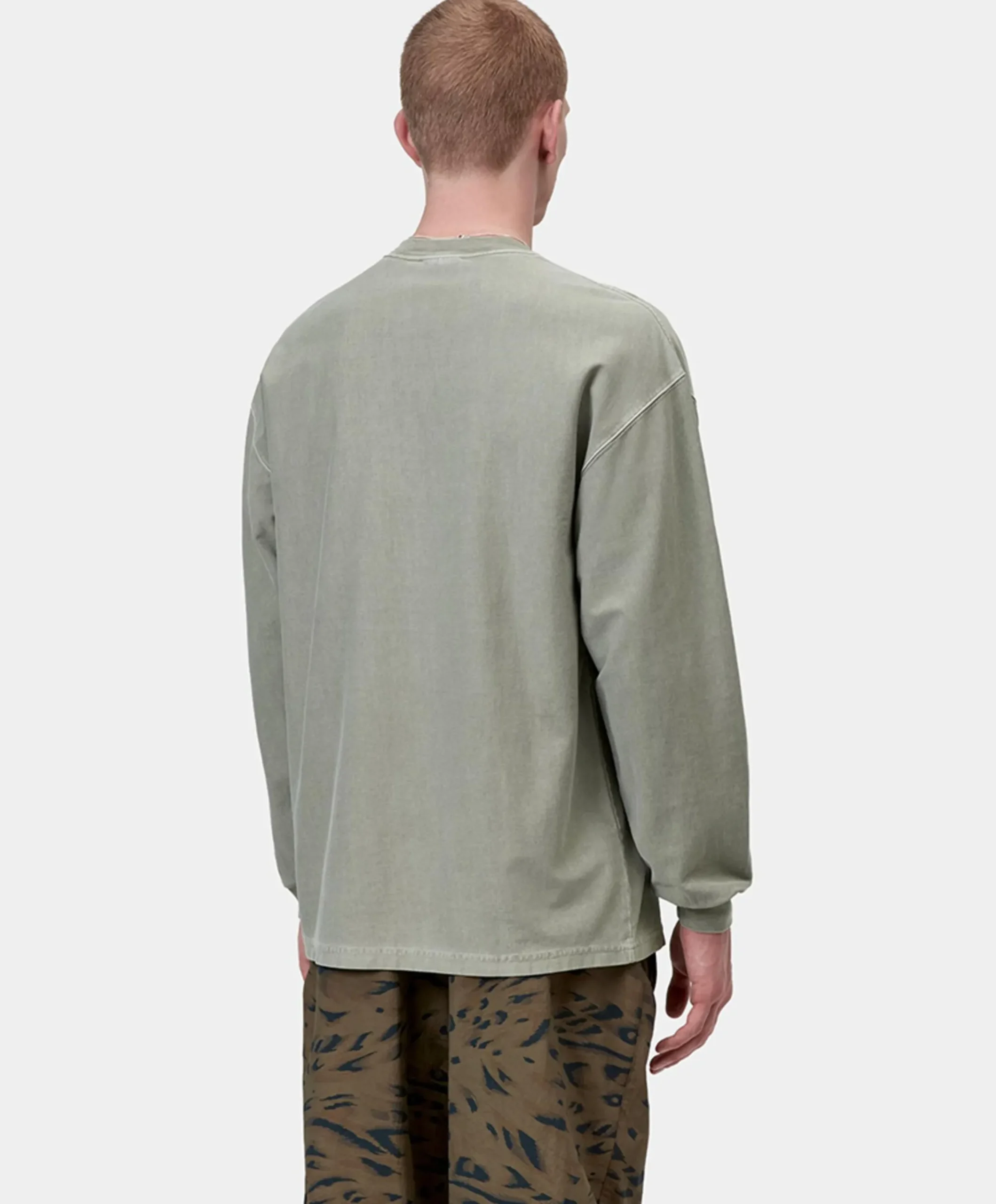 Heren longsleeve groen