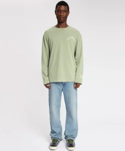 Heren longsleeve groen