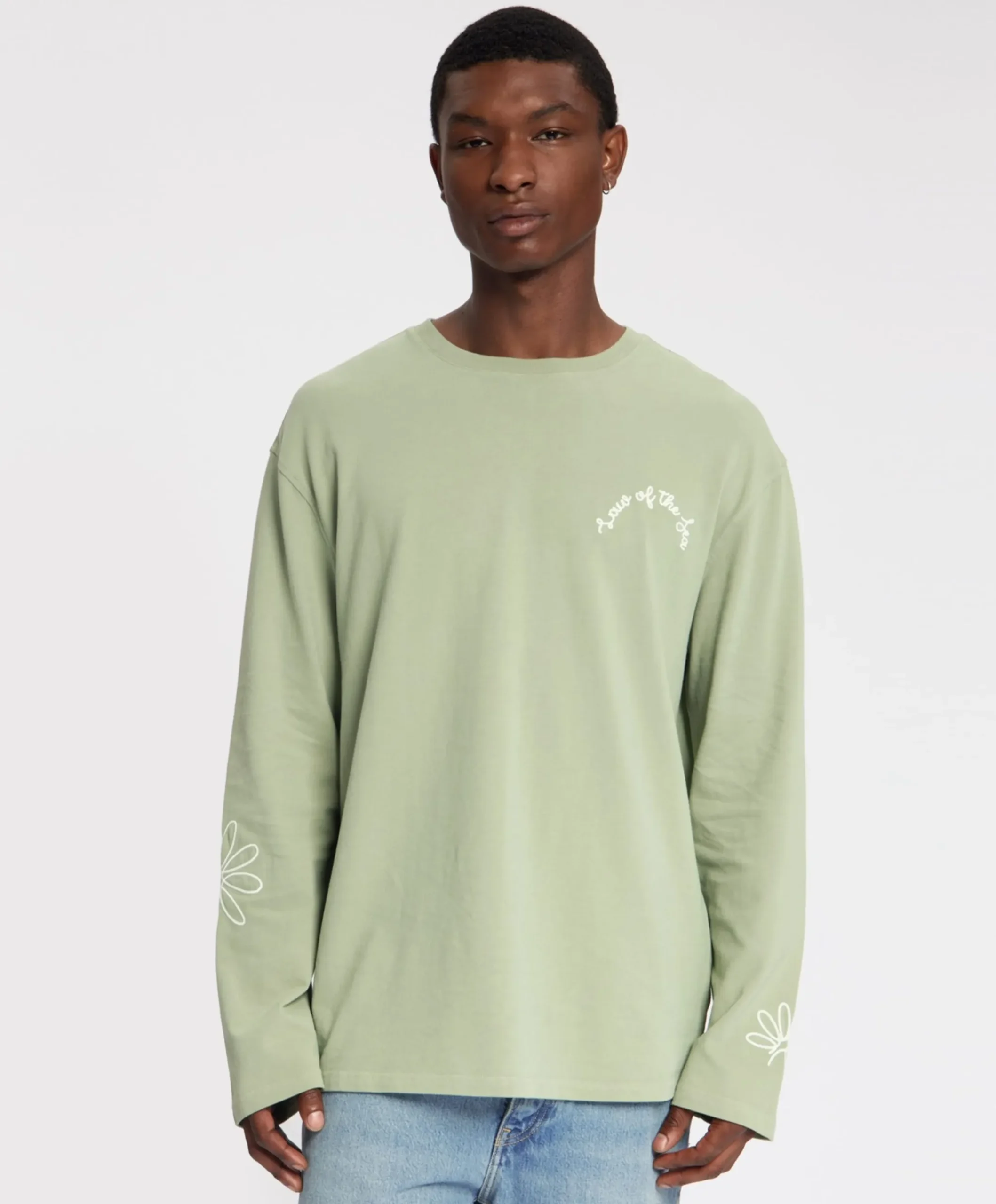 Heren longsleeve groen