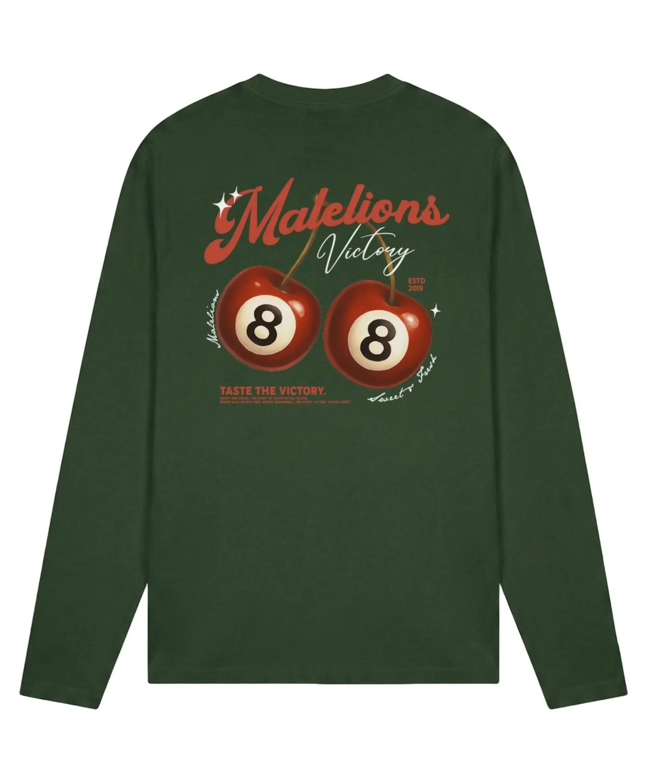 Heren longsleeve groen