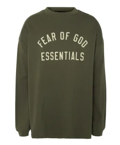 Heren longsleeve groen