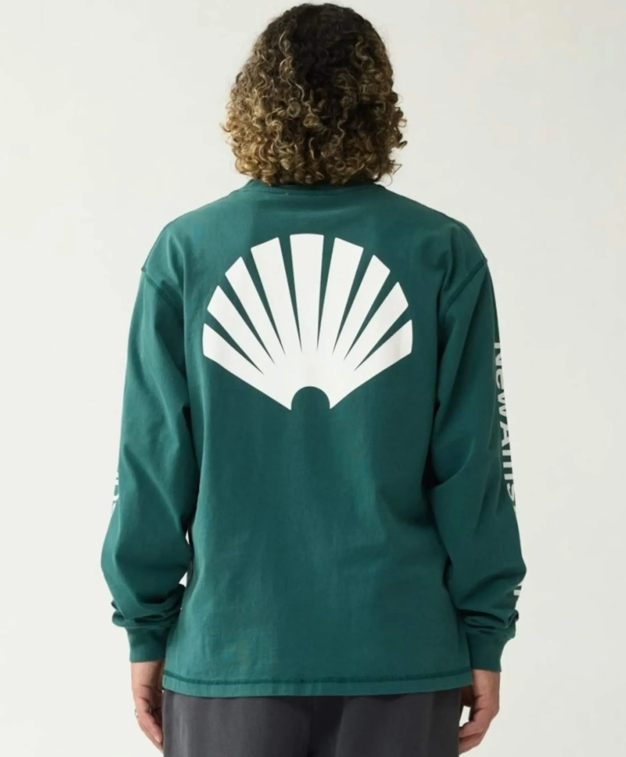 Heren longsleeve groen