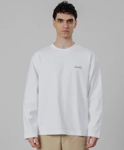 Heren longsleeve wit