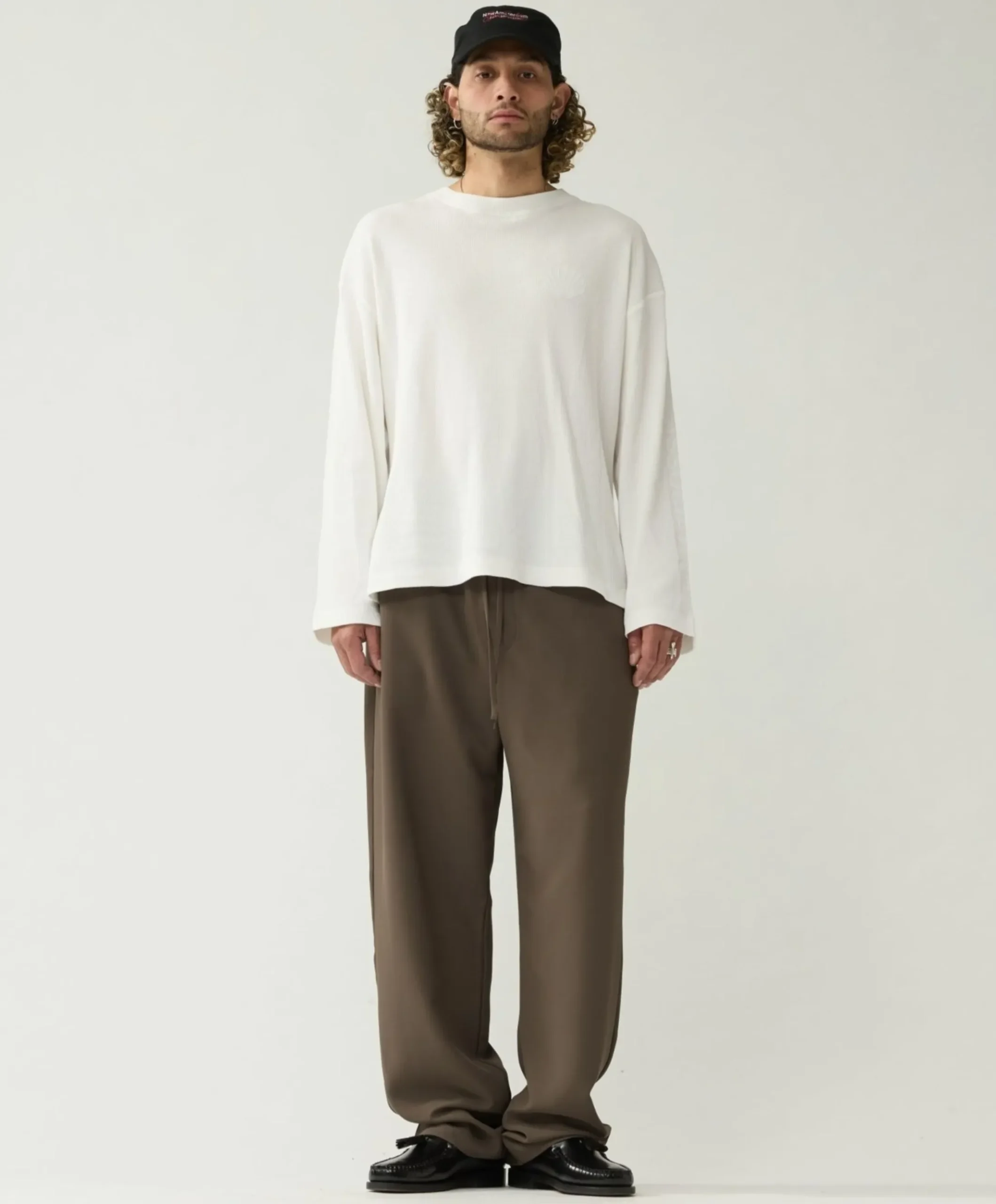 Heren longsleeve wit