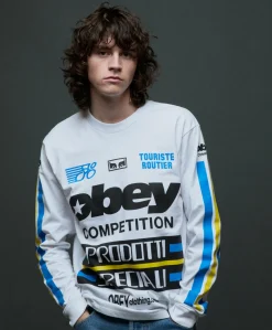 Heren longsleeve wit