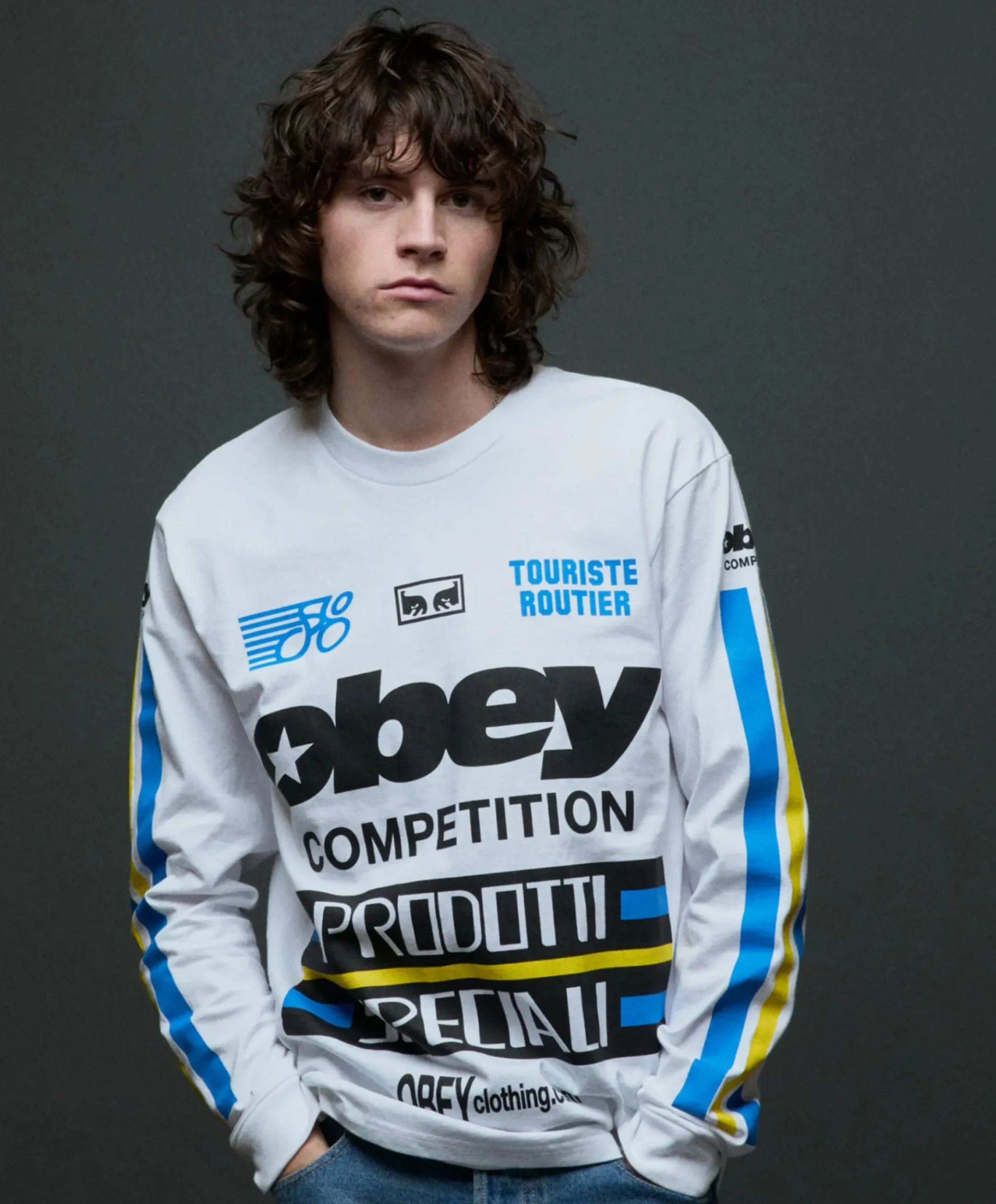 Heren longsleeve wit