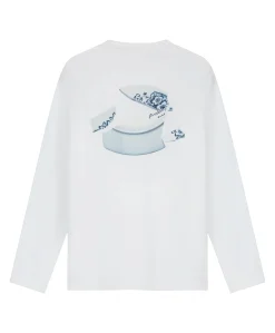 Heren longsleeve wit