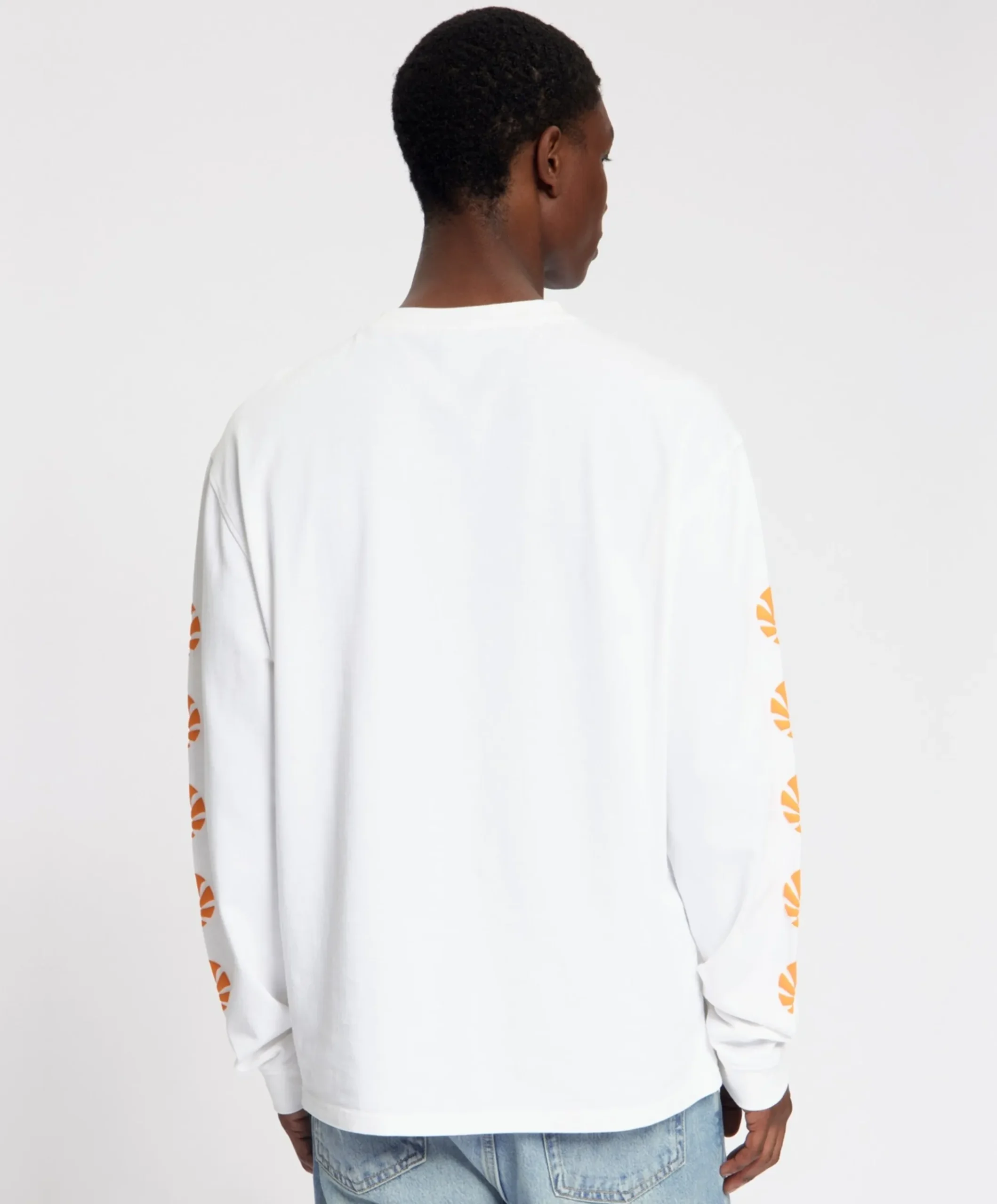 Heren longsleeve wit