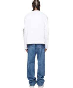Heren longsleeve wit