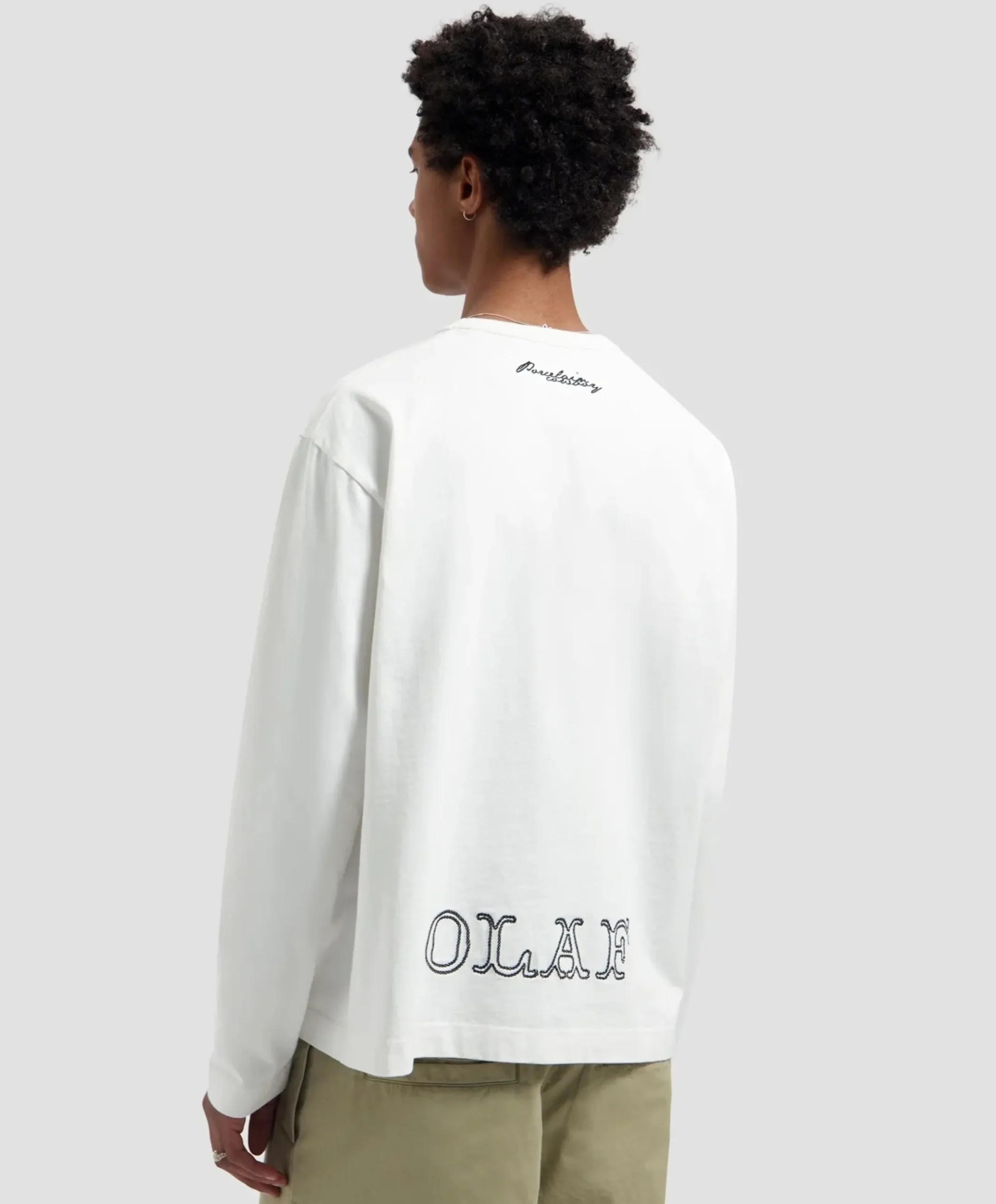 Heren longsleeve wit