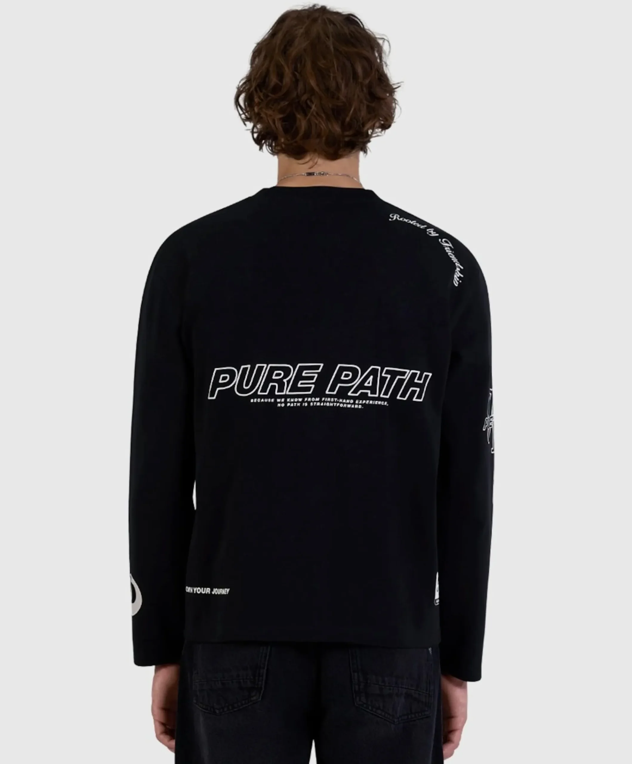 Heren longsleeve zwart