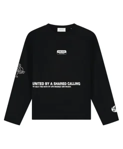 Heren longsleeve zwart