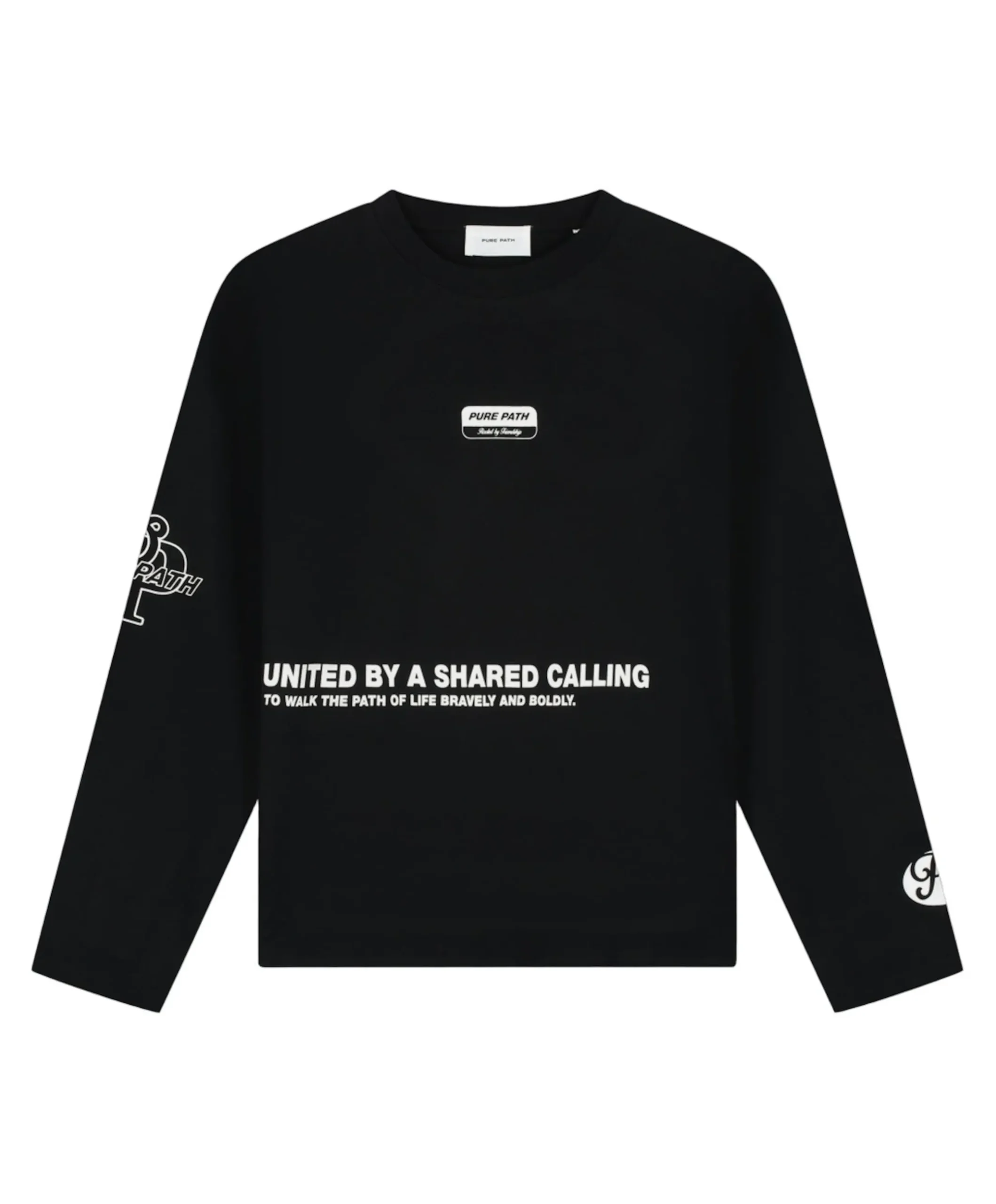 Heren longsleeve zwart