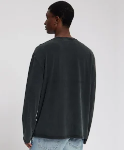 Heren longsleeve zwart