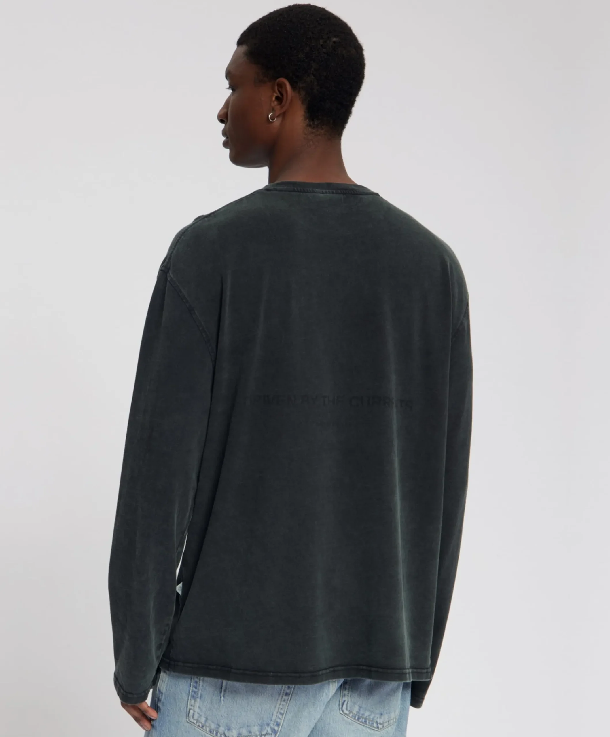 Heren longsleeve zwart