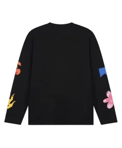 Heren longsleeve zwart