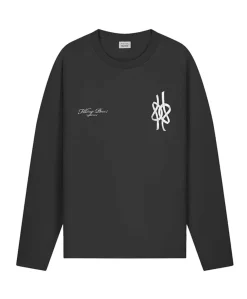Heren longsleeve zwart