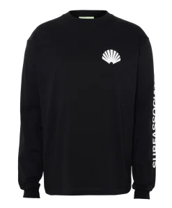 Heren longsleeve zwart