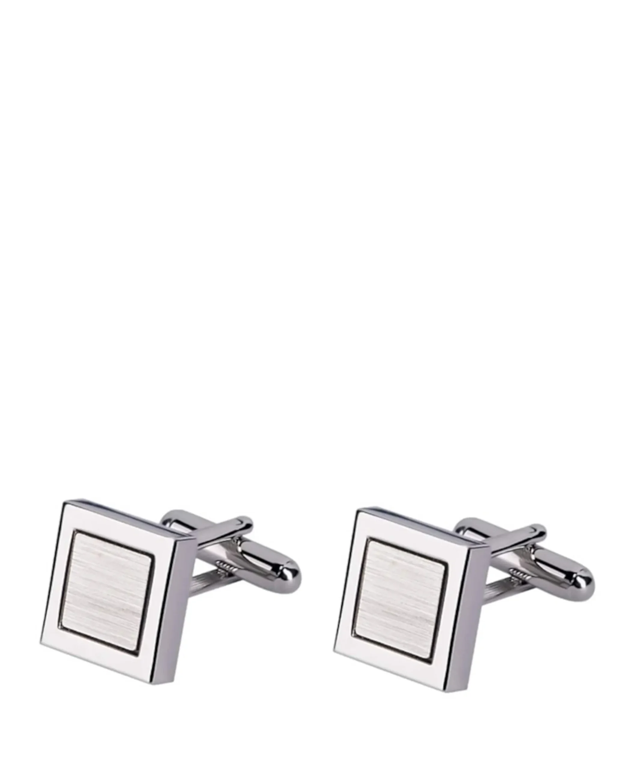 Heren manchetknopen zilver