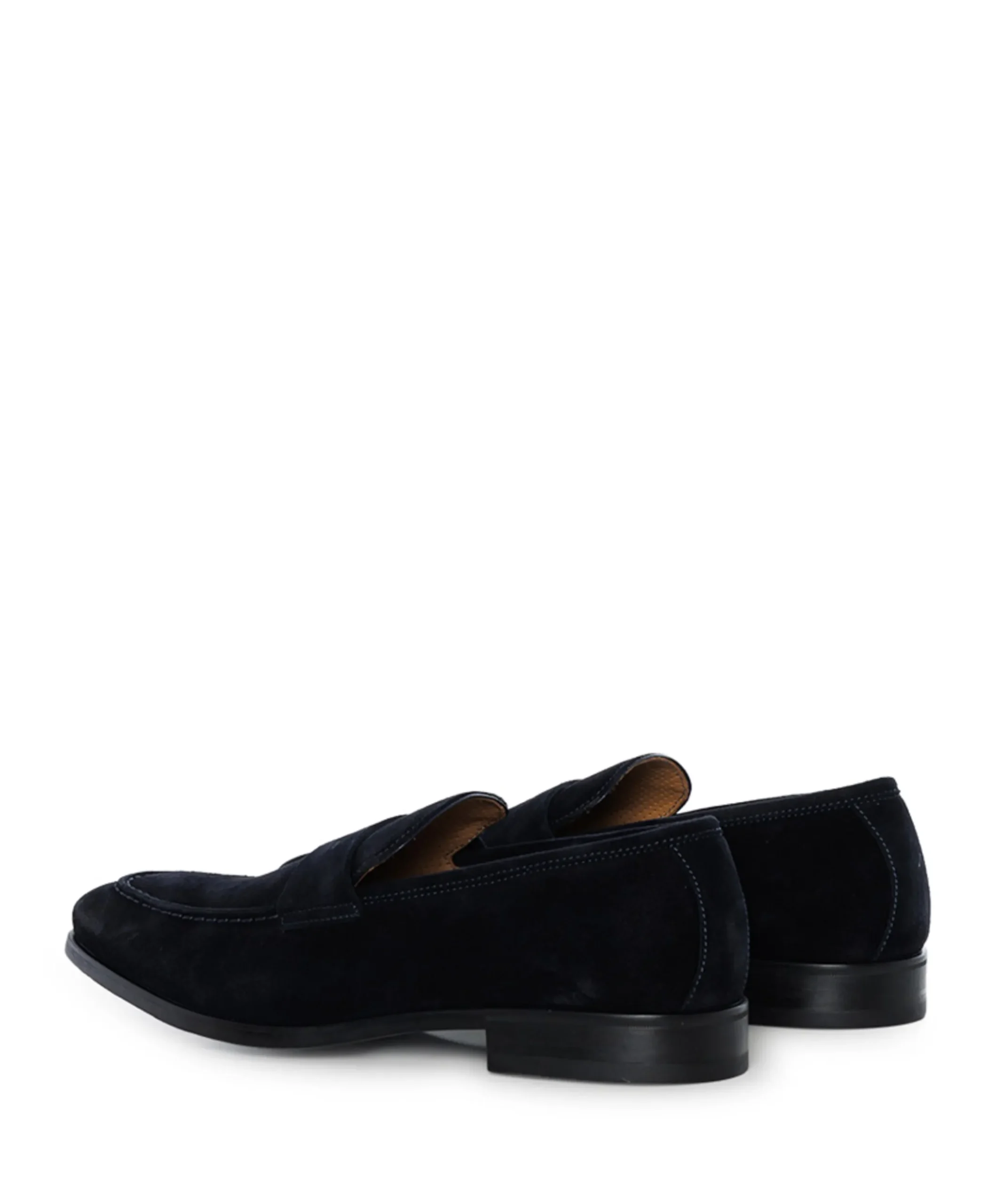 Heren mocassins blauw