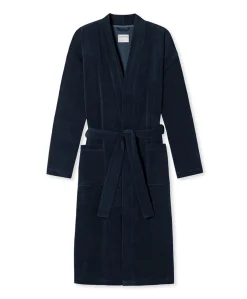 Heren ochtendjas blauw