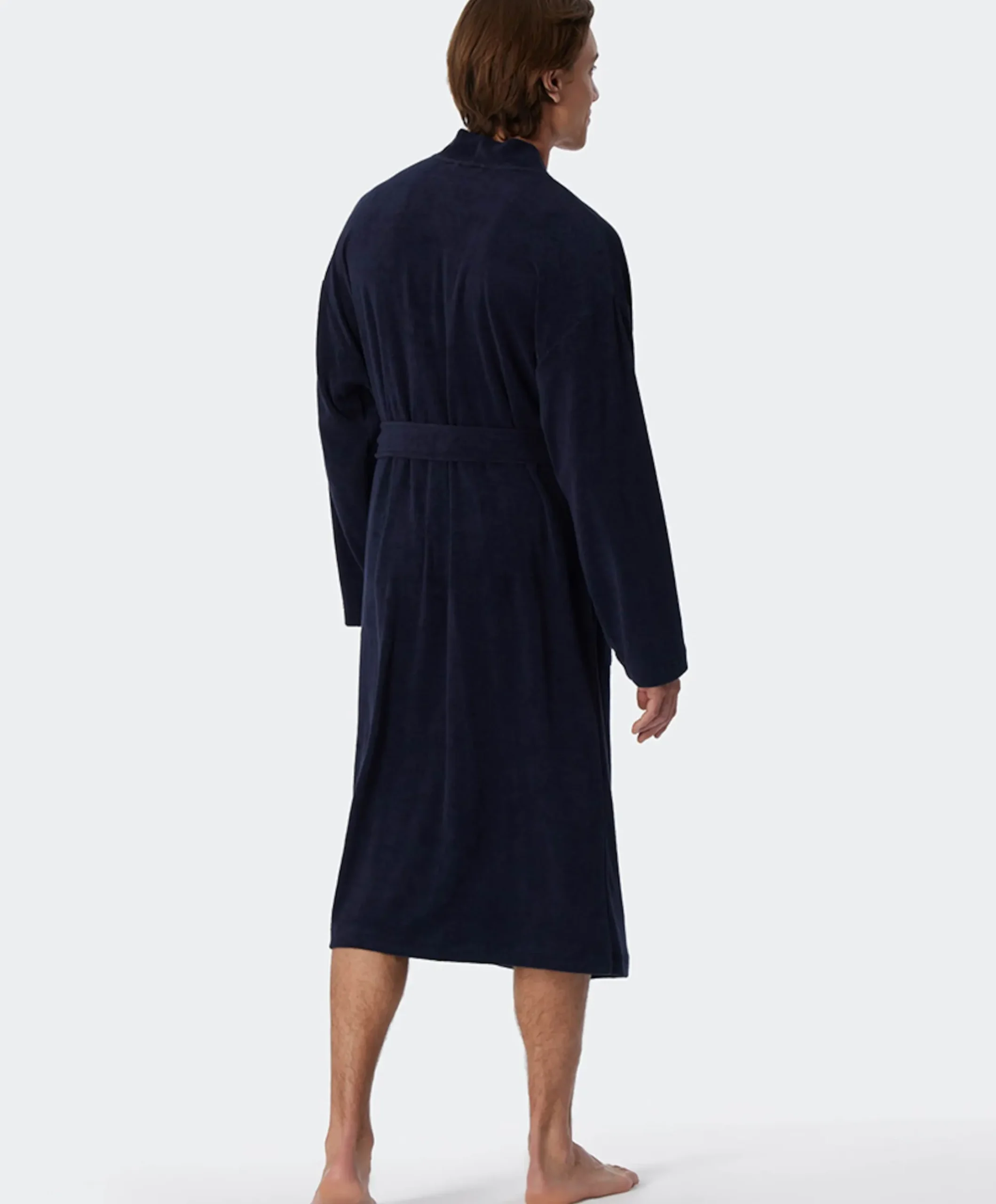 Heren ochtendjas blauw
