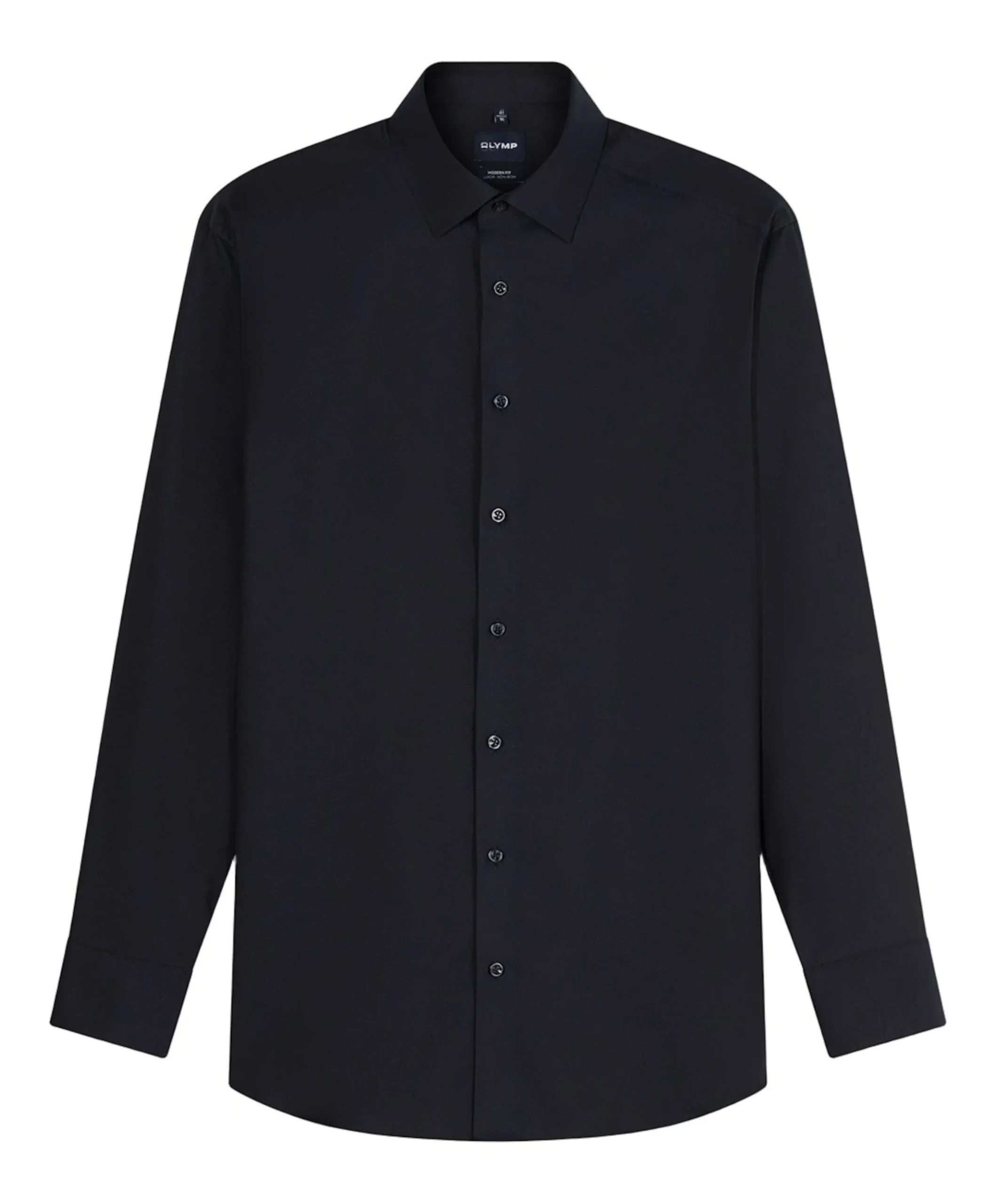 Heren overhemd extra lange mouw blauw