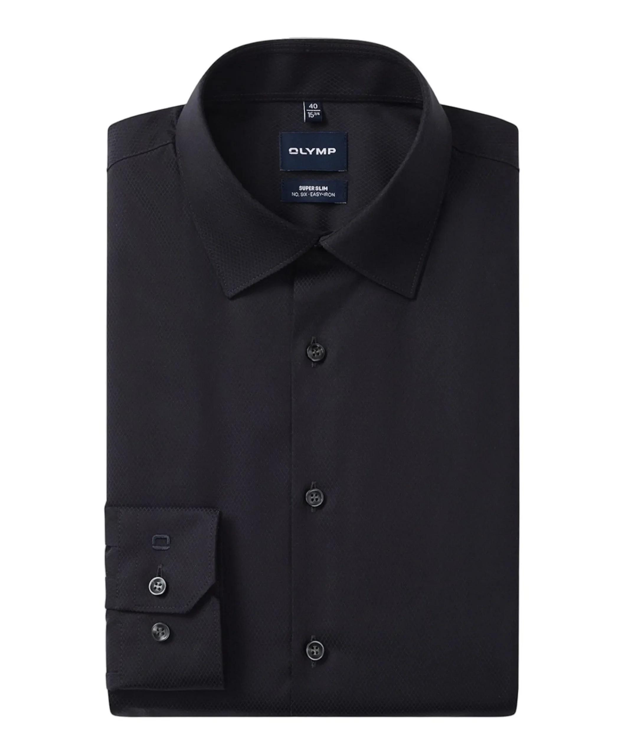 Heren overhemd extra lange mouw blauw