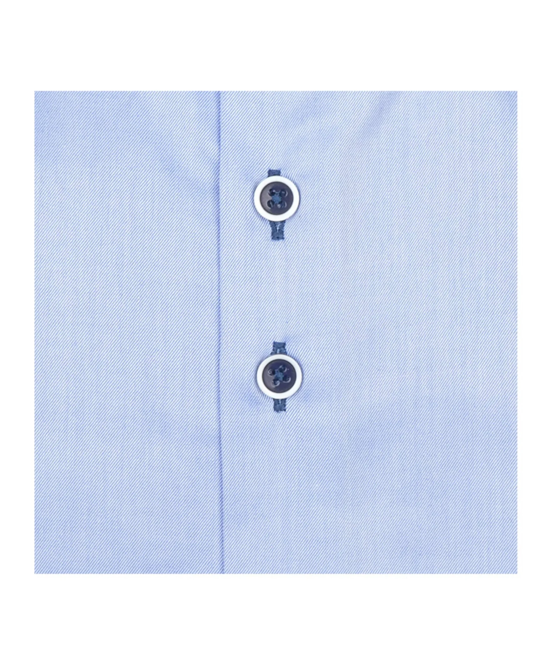 Heren overhemd extra lange mouw blauw